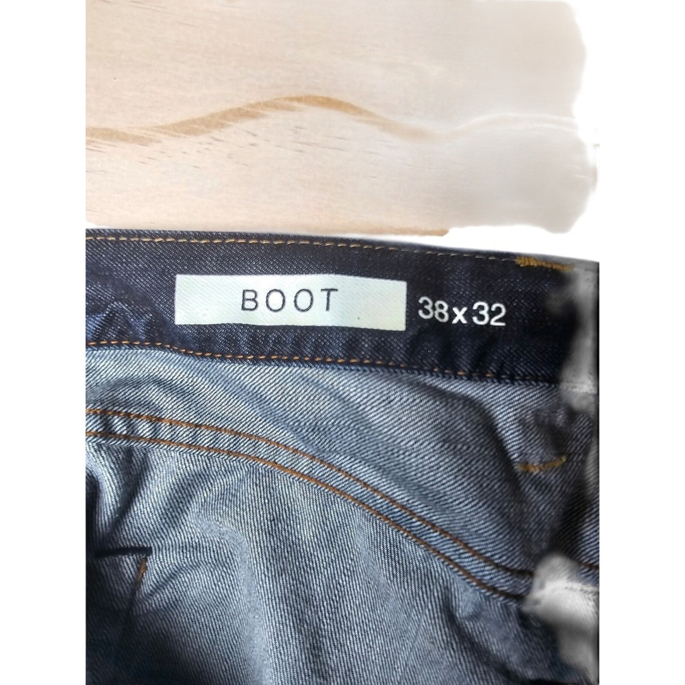 Gap 1969 Men Dark Star Bootcut Jeans 38x32 Ringspun Cotton Denim Indigo 715511 - Picture 14 of 16